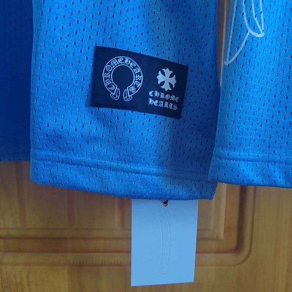 Chrome Hearts Stadium Mesh Warm Up Jersey Baby Blue - Picture 6 of 11